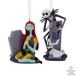 Hallmark Disney Tim Burton's The Nightmare Before Christmas Jack & Sally Christmas Ornaments – Set of 2