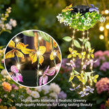 Rirool 2 Pack Solar Butterfly Garden Lights – Waterproof LED Landscape Stake Lights