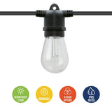 Westinghouse 36 FT Solar LED Color-Changing String Lights with 15 Bulbs and Remote