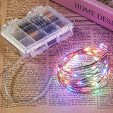 4-Pack 33 ft 100 LED Battery Operated Fairy String Lights with Remote