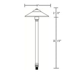 VOLT Max Spread Brass Path & Area Light – LED Landscape Pathway Light