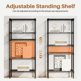 60" H 4-Tier Metal Wire Shelving Unit – Adjustable Heavy-Duty Storage Rack