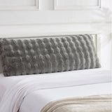 650 GSM Bubble Faux Fur Body Pillow, 20" x 54", Medium Support, 100% Polyester