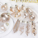 52-Count Shatterproof Christmas Ornaments with Preinstalled Hanging Strings and Gift Box