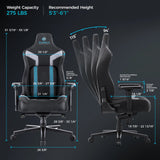 Eureka Hyper Python II Gaming Chair with 4D Gyro-Tech Lumbar Support