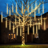 Christmas LED Meteor Shower Rain Lights, 540 LEDs, 10 × 20" Waterproof Cascading Tube Lights