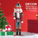 12" Wooden Nutcracker Soldier – Sword, Movable Jaw & Gift Box