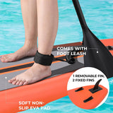 Pirecart 11' Inflatable Stand Up Paddle Board with SUP Accessories, Fishing & Surfing Paddle Board