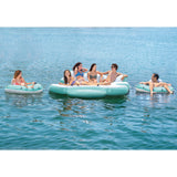 Intex Laguna Splash Island Water Raft, 2 Detachable Tubes Inflatable Float Mesh