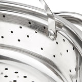 Mainstays Multi-Cooker Set with Lid, 8 Qt Pasta Steam Pot, Stainless Steel, Steamer Basket