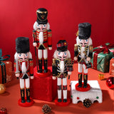 12" Wooden Nutcracker Soldier – Sword, Movable Jaw & Gift Box