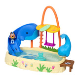 Bluey Whale Water Park Playset – 3" Color-Change Figure, Whale Slide, Swing & Pool