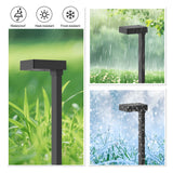 Mainstays Solar Modern Edge Pathway Down Landscape Light, 6 Count