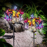 2 Pack Solar Butterfly Lights – 18 Butterfly Waterproof Solar Garden Stake Lights
