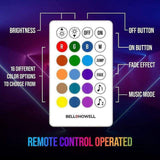 Bell + Howell USB Powered Color-Changing LED Tape Light – 12 ft Waterproof RGB Strip Light