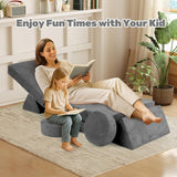 13-Piece INFANS Modular Kids’ Play Couch – Convertible Foam Fort-Building Sectional Sofa