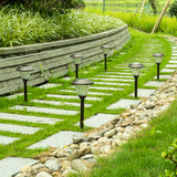 GIGALUMI 6 Pack Solar Pathway Lights – Bronze LED Garden Lights