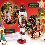 12" Wooden Nutcracker Soldier – Sword, Movable Jaw & Gift Box