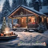 108 ft 200 LED Christmas String Lights, Plug-In Fairy Lights with 8 Lighting Modes