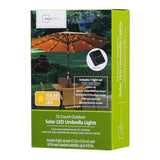Mainstays 72 LED Solar Patio Umbrella Lights, Warm White Fits 9 ft Umbrellas