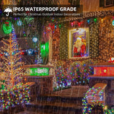 108 ft 200 LED Christmas String Lights, Plug-In Fairy Lights with 8 Lighting Modes