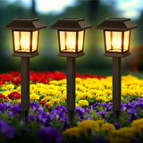 Maspost 12 Pack Solar Pathway Lights – Warm White LED Outdoor Landscape Lights