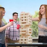 Hey! Play! Giant Wooden Blocks Tower Stacking Game,