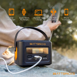 WattBricks Energy 100 Portable Power Station, 100 W Output, 120 W Peak, USB-C