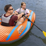 H2OGO! Kondor 2000 Inflatable Raft Set with Oars & Foot Pump, 6 ft 1 in x 38 in