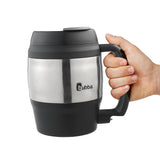 Bubba Classic Insulated Mug with Handle, 52 fl. oz. Stainless Steel Band and Bottle Opener