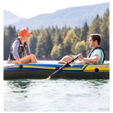 Intex Challenger 2 Inflatable Boat Set with Oars & High-Output Pump, 2-Person Raft