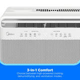 Midea 12,000 BTU Smart Inverter U-Shaped Window Air Conditioner with MShield Air Ionizer, WiFi, Matter & Voice Control