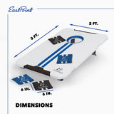 EastPoint Sports All-Weather 2' x 3' Cornhole Set with 2 Boards, 8 Bean Bags