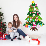 38.6" PayUSD Lighted Felt Christmas Tree – 30 Detachable Ornaments