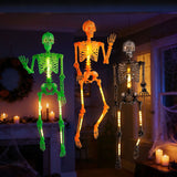 Member’s Mark 36" Pre-Lit Articulated Skeletons with 6 Light Functions, Set of 3