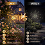4 Pack Solar Firework Lights – 120 LED Starburst Garden Lights with 8 Lighting Modes