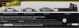 4-Vehicle Hot Wheels Premium Collector Display Set – 3 Cars & 1 Team Transporter, 1:64 Scale