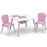 4-Piece Delta Children Toddler Playroom Set – Activity Table, 2 Chairs & 6-Bin Toy Organizer