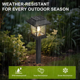 ExcMark 10 Pack Solar Pathway Lights – Warm White LED Landscape Lights