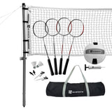 Backyard Hero by MD Sports Pro Volleyball and Badminton Combo Set with 32' Net