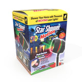 Star Shower Laser Motion Christmas Lights, Red and Green Outdoor Holiday Light Projector