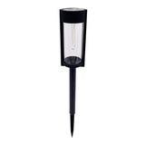 4-Pack Better Homes & Gardens Wyatt Solar LED Bollard Pathway Lights – Black, 15 lm & IPX4