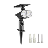 Better Homes & Gardens 600 lm Solar Dual-Head LED Spotlight – Motion Sensor, RGB Lighting & Adjustable Heads