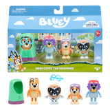 4-Pack 2.5"–3" Bluey Here Come the Grannies Poseable Figures – Madge, Janet, Rita & Gladys