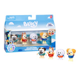 4-Pack 2.5" Bluey Splash Park Bingo & Friends Figures – Color-Change Rashies