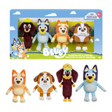 4-Pack Bluey Friends Plush Value Box – Bluey, Bingo, Winton & Snickers, 6.5–8"
