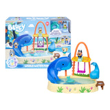Bluey Whale Water Park Playset – 3" Color-Change Figure, Whale Slide, Swing & Pool