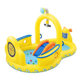 Bluescape Submarine Kids Inflatable Water Play Center & Kiddie Pool, 10'3" x 6'8" Backyard Water Park