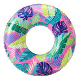 Bluescape Inflatable Swim Tube Pool Float, 31" Tropical Ring Float