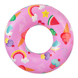 Bluescape Inflatable Swim Tube Pool Float, 31" Tropical Ring Float